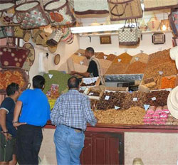 Mercado de especias en Marrakech