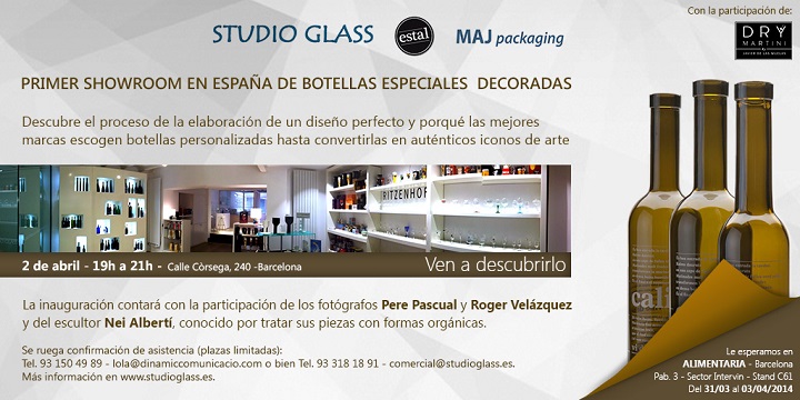 Studio Glass abre el primer showroom de botellas decoradas