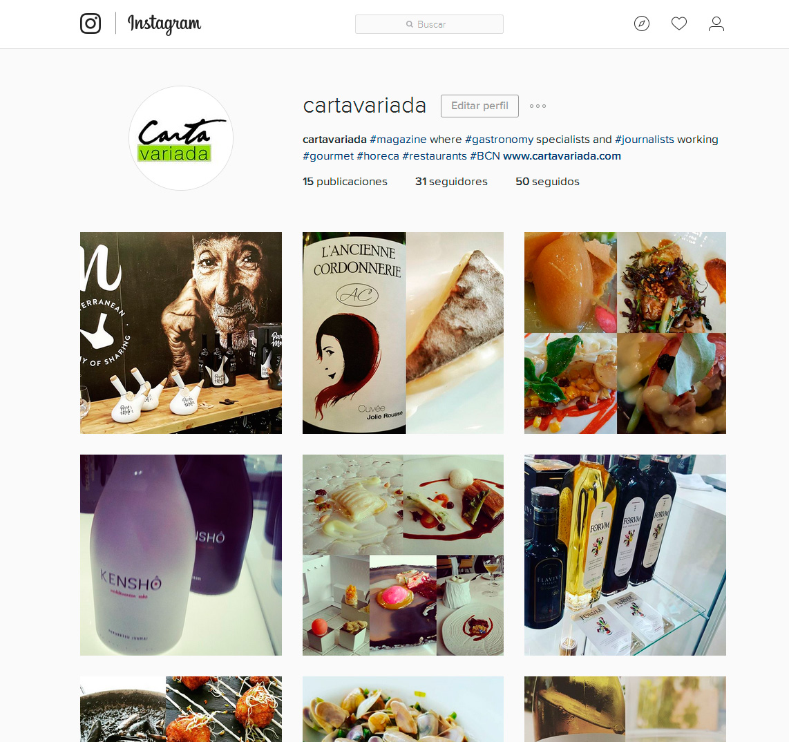 Ya podéis seguir el nuevo instagram de cartavariada